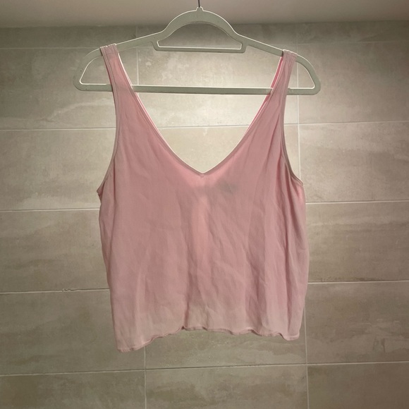 Kempner Blouse Baby pink tank top with tie back (reversible!) - Picture 7 of 7